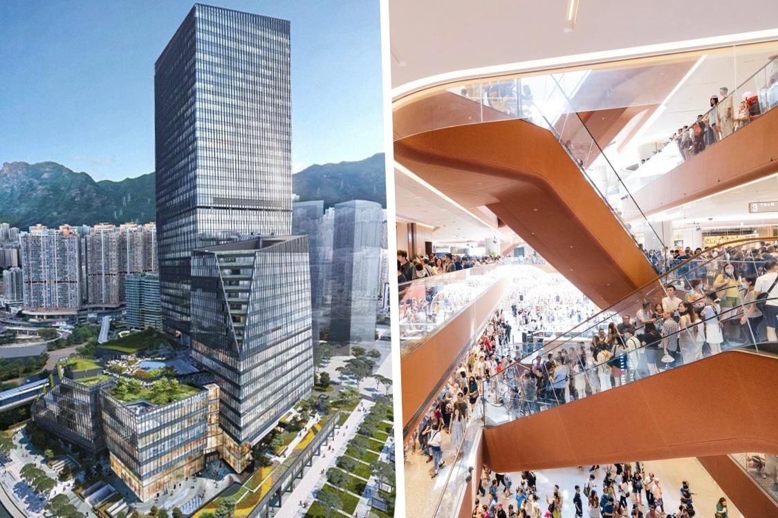 airside mall kai tak exteriors escalators
