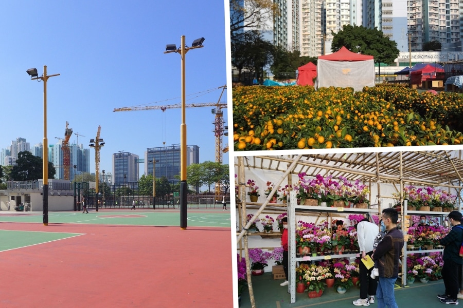 the cheung sha wan playground and its lunar new fair