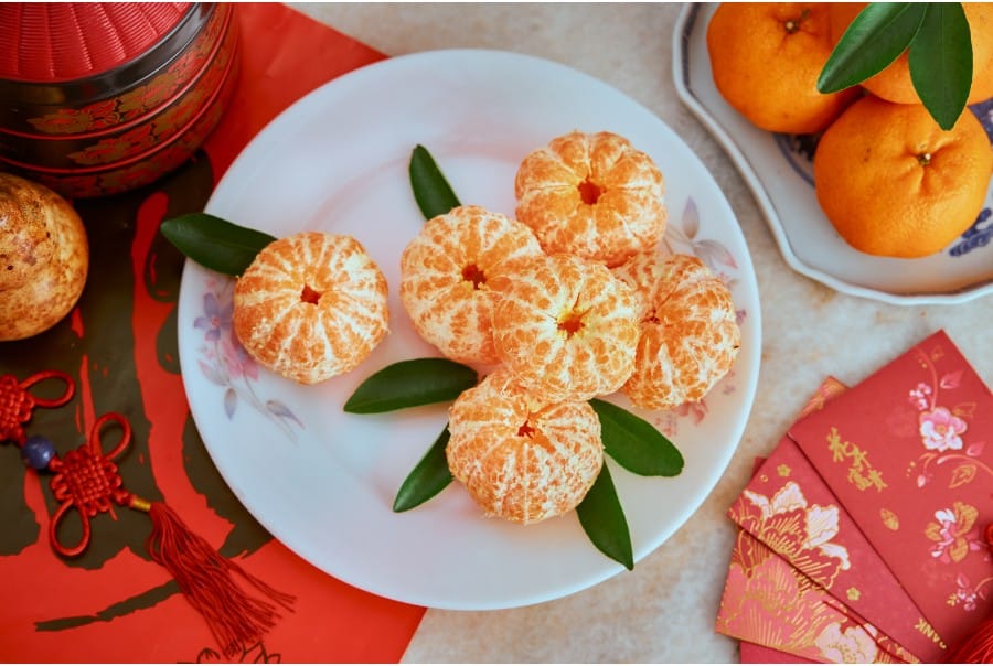 peeled mandarin oranges for cny
