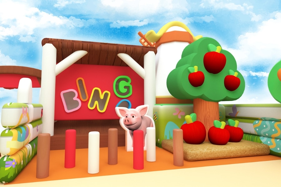 apple tossing cocomelon easter