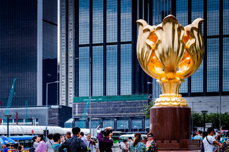 golden bauhinia square admiralty hong kong tourist attractions
