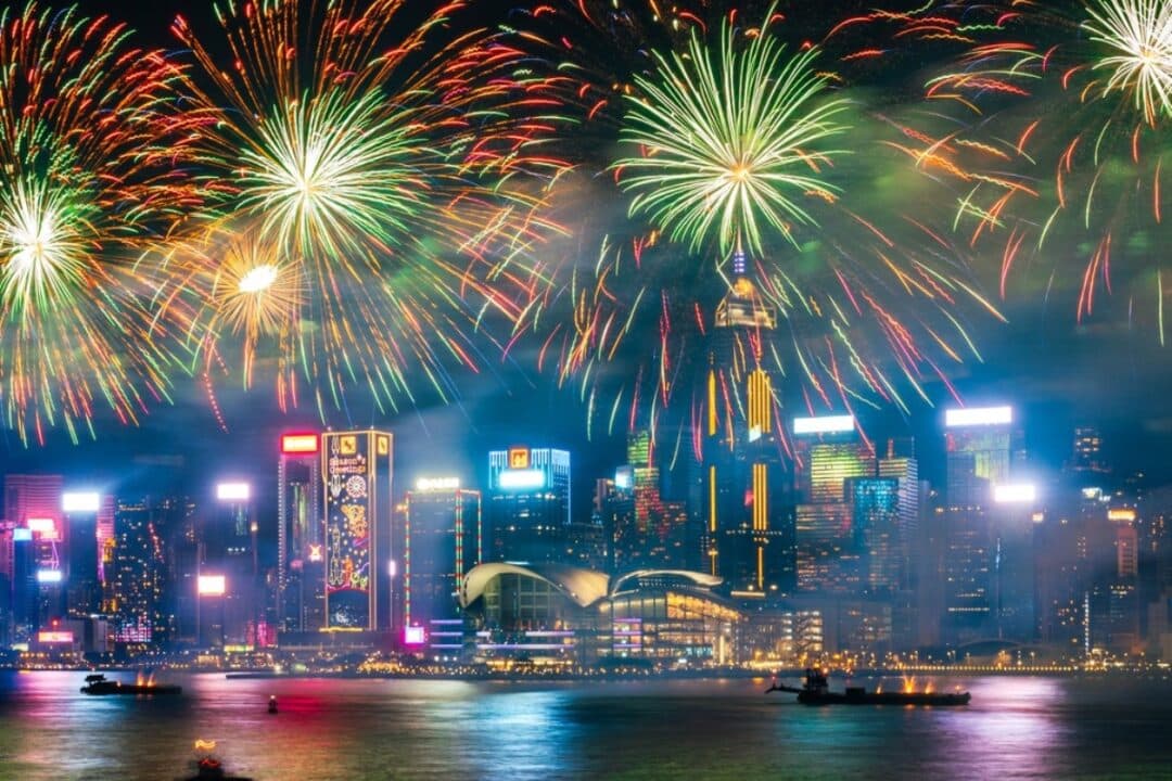 hong kong chinese new year fireworks