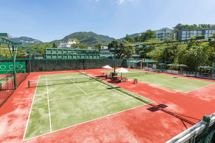 hong kong country club tennis courts for pickleball