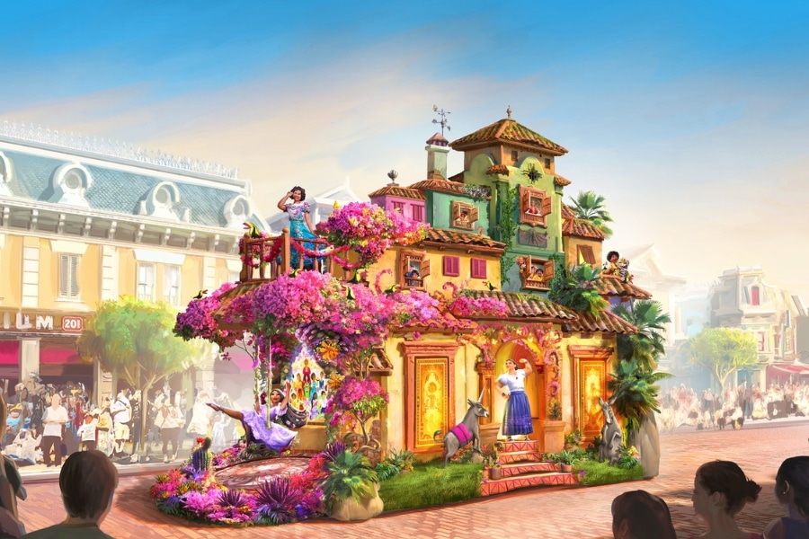 hong kong disneyland encanto float