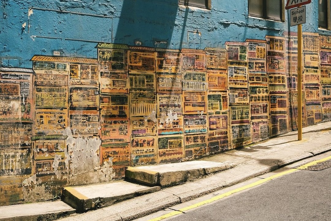 hong kong street art graham street