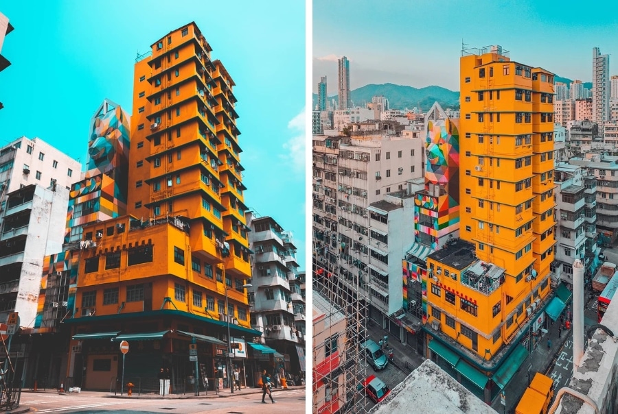 kam ning and man fung buildings hong kong