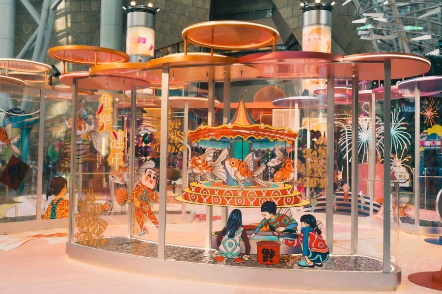 the goldfish art experience pavilion at langham place in mong kok
