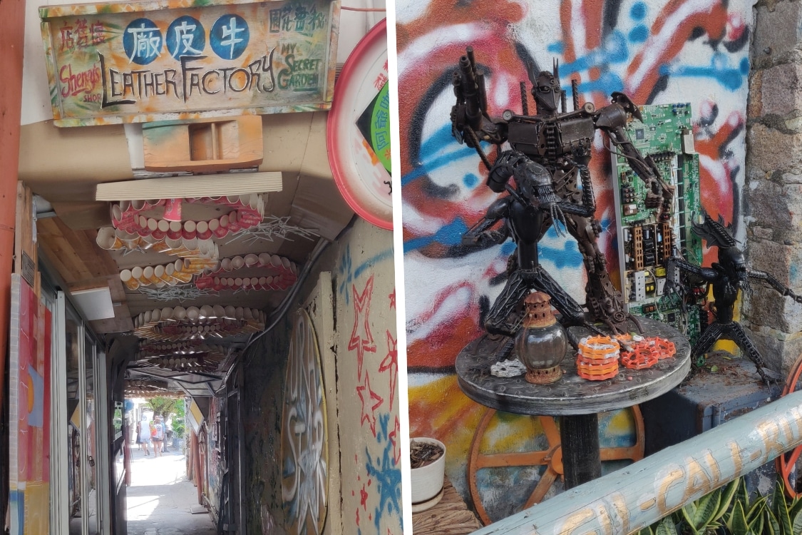 leather factory and my secret garden peng chau hong kong