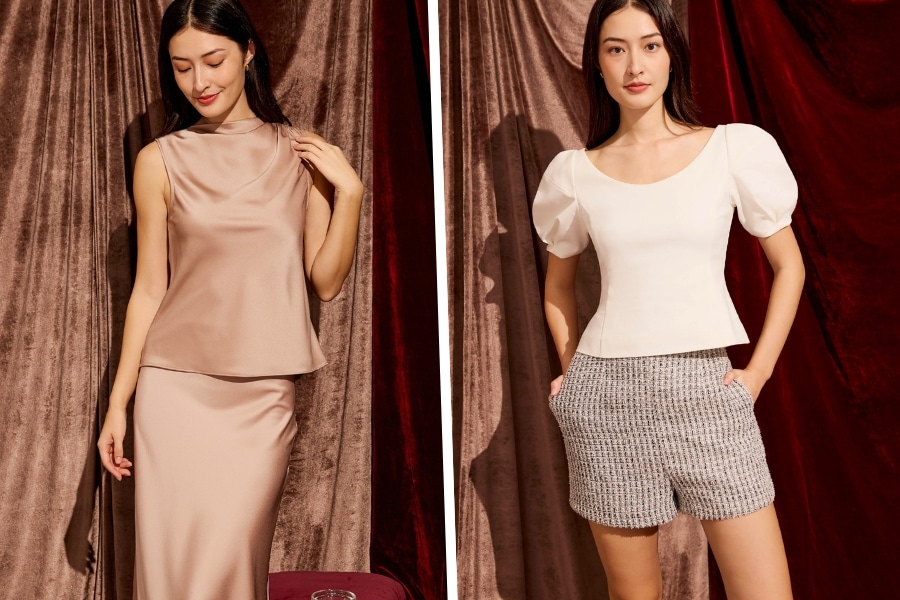 love bonito festive tops, skirts and shorts