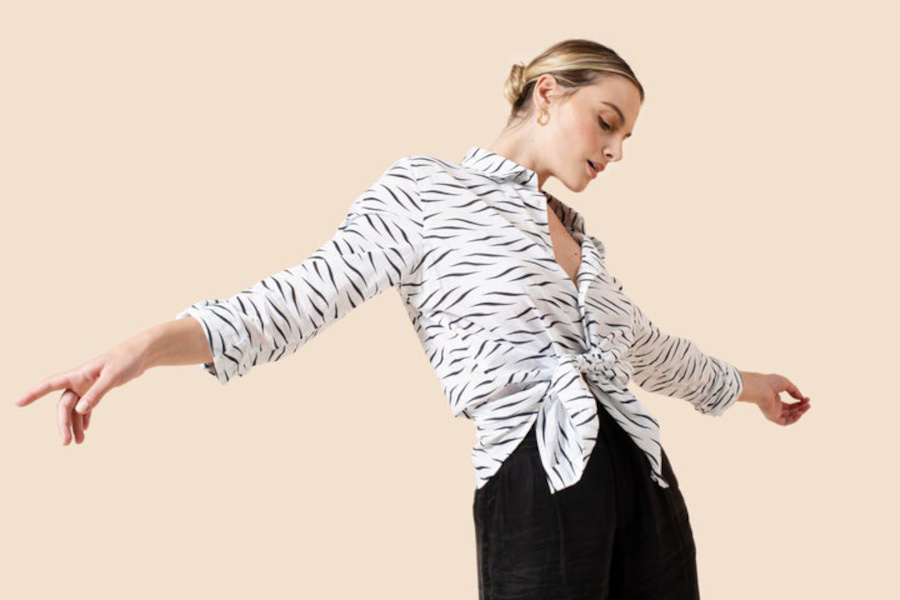 woman wearing clothes from parallel 51