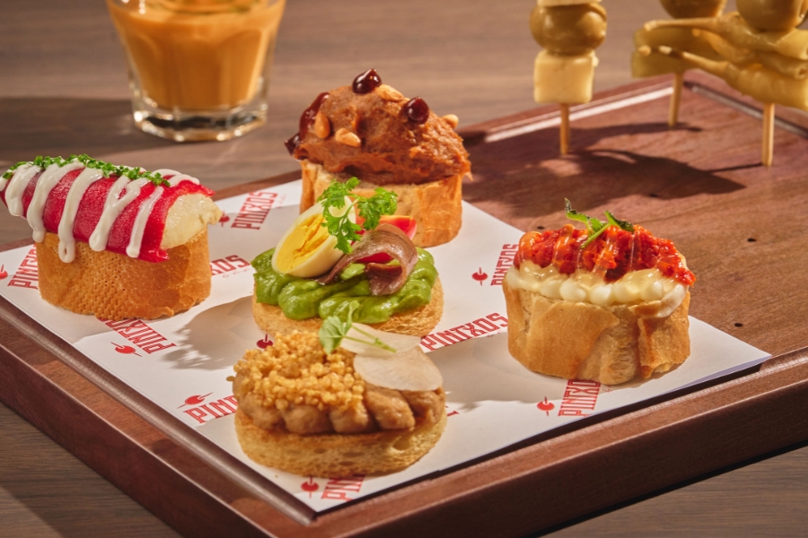 the signature small bites at pintxos new restaurant in wan chai