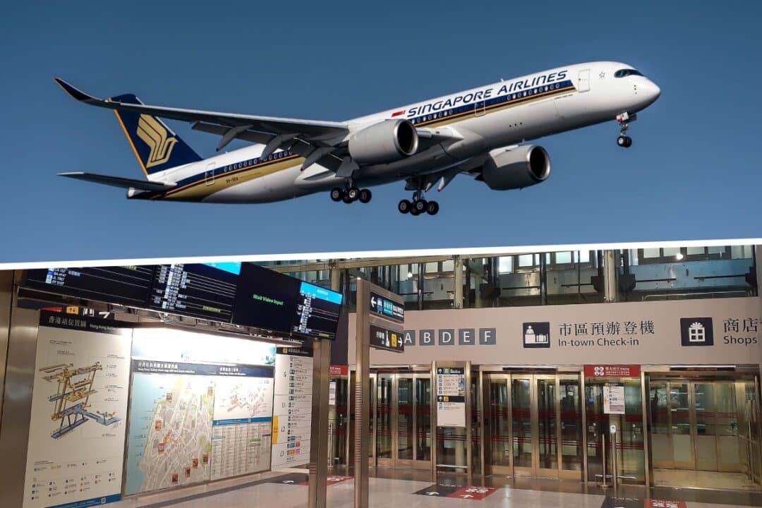 singapore airlines opens check-in counters at hong kong mtr station