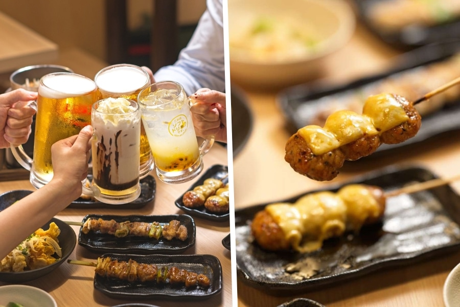 the skewers at torikizoku new restaurant in tuen mun