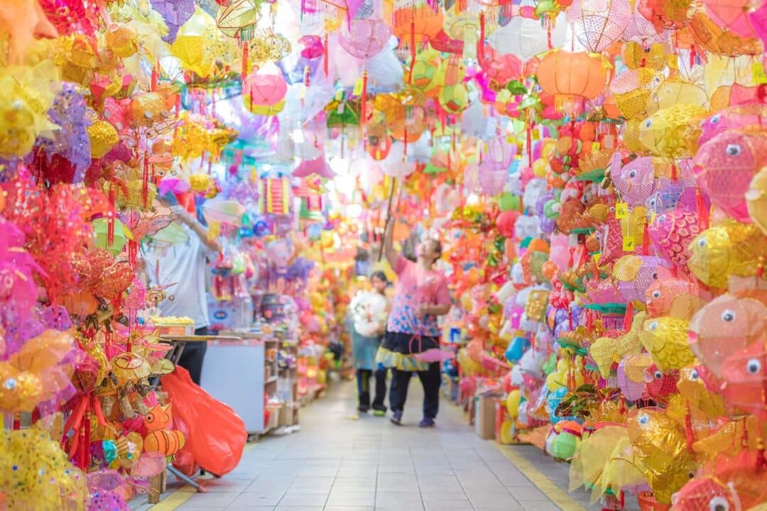 yuen long lantern street hong kong