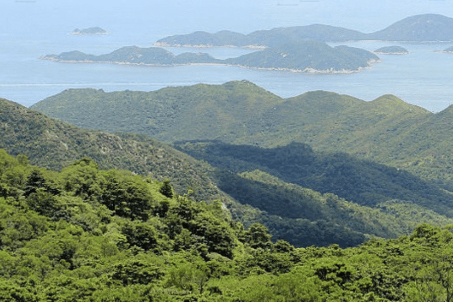 soko islands viewed from lantau island